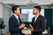 © Nopphon - Asian business people team analyzing statistics financial. Team of businesspeople Meeting Conference Discussion Corporate Concept in office.