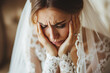 © Lorne Thomson - Distraught Bride in White Wedding Dress