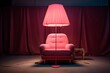 Blushing Ambiance: A Room Bathed in the Soft Glow of Pink Lighting, Rosy Radiance: Embracing the Warmth and Charm of Pink-Lit Interiors, Pink Elegance: Creating a Luxurious Atmosphere with Soft Pink