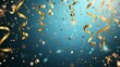 © Tessa - Golden Confetti Celebration - Vibrant Party Decoration Background