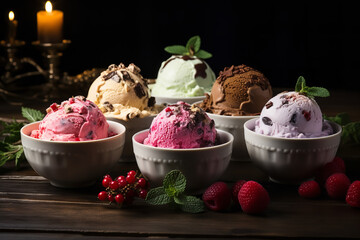 Sticker - Seasonal ice cream flavors specially crafted for holiday celebrations