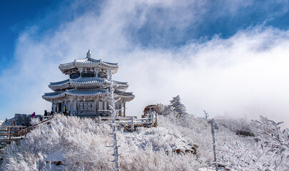 Wall Mural - mountain in winter.