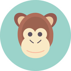 Sticker - Monkey Icon