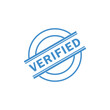 Verified stamp icon vector logo design template