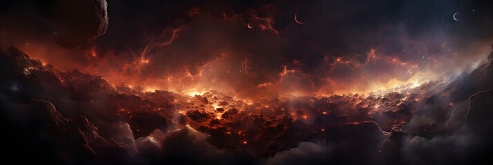 Nebulous galaxy background