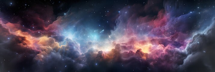 Nebulous galaxy background
