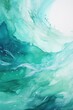 Abstract water ocean wave, emerald, jade, malachite texture