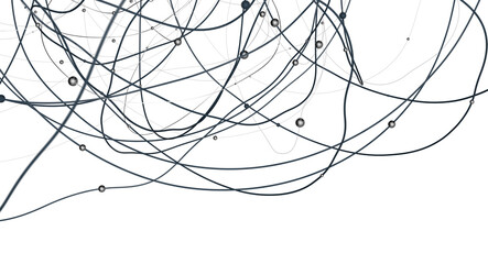 Fototapete - Global network background. Connecting triangles. Globe of the earth. abstract planet in space. 3d rendering