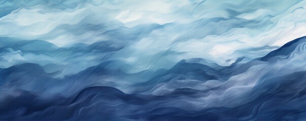 Wall Mural - Abstract water ocean wave, indigo, royal blue, navy texture