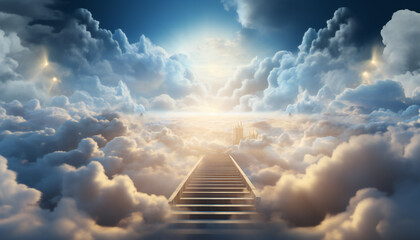 Wall Mural - Recreation of stairway in the heaven	