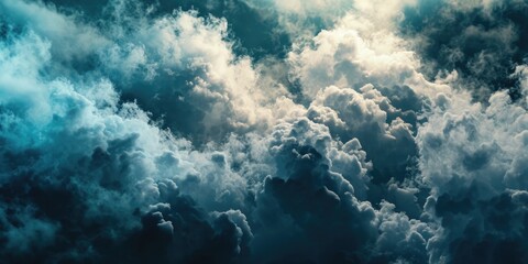 Wall Mural - a picture capturing a vast number of clouds in the sky. suitable for various uses