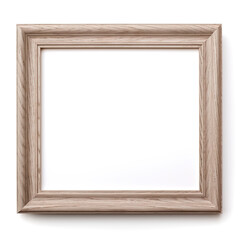 wooden frame isolated on white