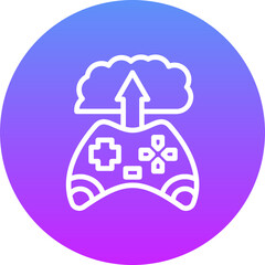 Canvas Print - Cloud Game Icon