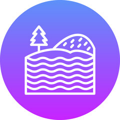 Sticker - Lake Landscape Icon