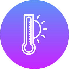 Sticker - Hot Temperature Icon