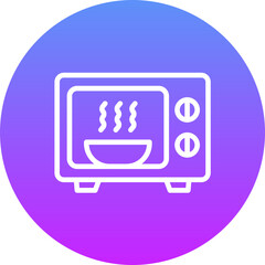 Sticker - Microwave Icon