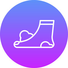 Canvas Print - Washing Foot Icon