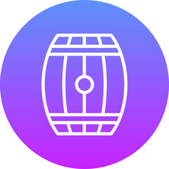 Canvas Print - Barrel Icon