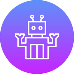 Poster - Space Robot Icon