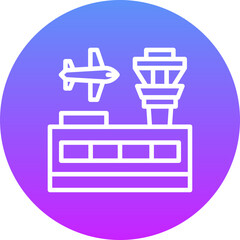 Wall Mural - Airport Building Icon