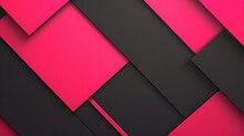 Pink Black Shapeless Flat Abstract Technology Business Background With Stripes Cubes