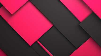 Pink black shapeless flat abstract technology business background with stripes cubes