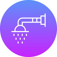 Canvas Print - Shower Icon