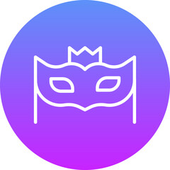 Sticker - New Year Mask Icon