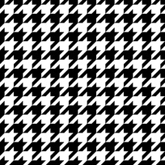Wall Mural - houndstooth seamless pattern. pied poule background. repeating pieds tileable. repeated abstract pup
