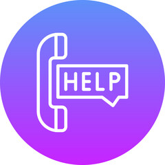 Poster - Help Line Icon