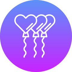 Poster - Wedding Balloon Icon