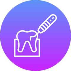 Sticker - Tooth Scaling Icon