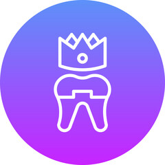 Sticker - Dental Crown Icon