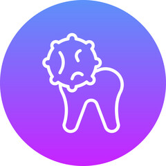 Sticker - Tooth Infection Icon