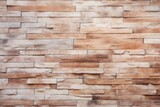 Fototapeta  - Cream and beige brown brick wall concrete or stone texture