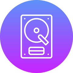 Sticker - Hard Disk Icon