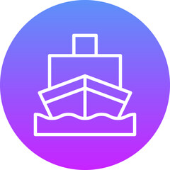 Sticker - Cargo Ship Icon