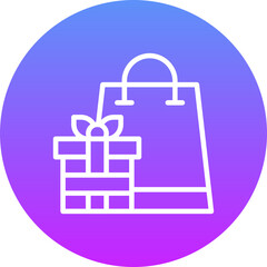 Wall Mural - Gift Bag Icon