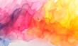 Abstract watercolor wallpaper painting multicolored backdrop horizontal banner 