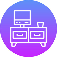 Sticker - TV Table Icon