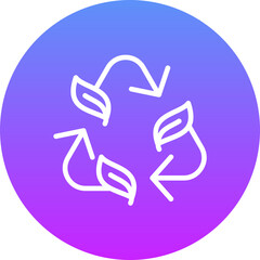 Poster - Leaf Recycle Icon