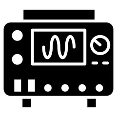 Canvas Print - Oscilloscope Icon of Engineering iconset.