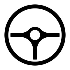 Canvas Print - Steering Wheel Icon of Car Repair iconset.