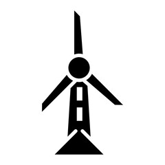 Wall Mural - Windmill Icon of Smart City iconset.