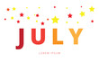 © Mahmud Creative - July stylist banner. Vector illustration