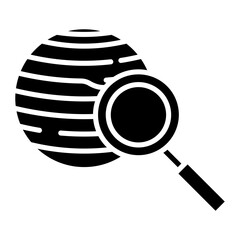 Wall Mural - Planet Research Icon of Space Technology iconset.