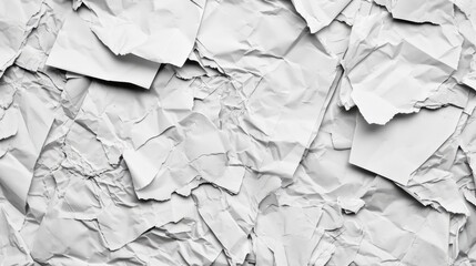 A black and white photograph of crumpled paper. Suitable for various design projects and creative concepts