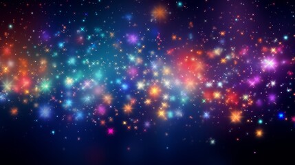 Wall Mural - abstract blurry starlight overlay: twinkle star pattern for stunning photo effects and background en