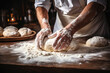 © lc design - hands kneading dough