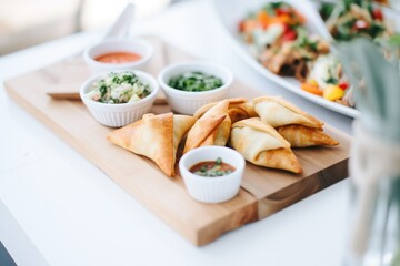 Wall Mural - assorted mini calzones for party snacks